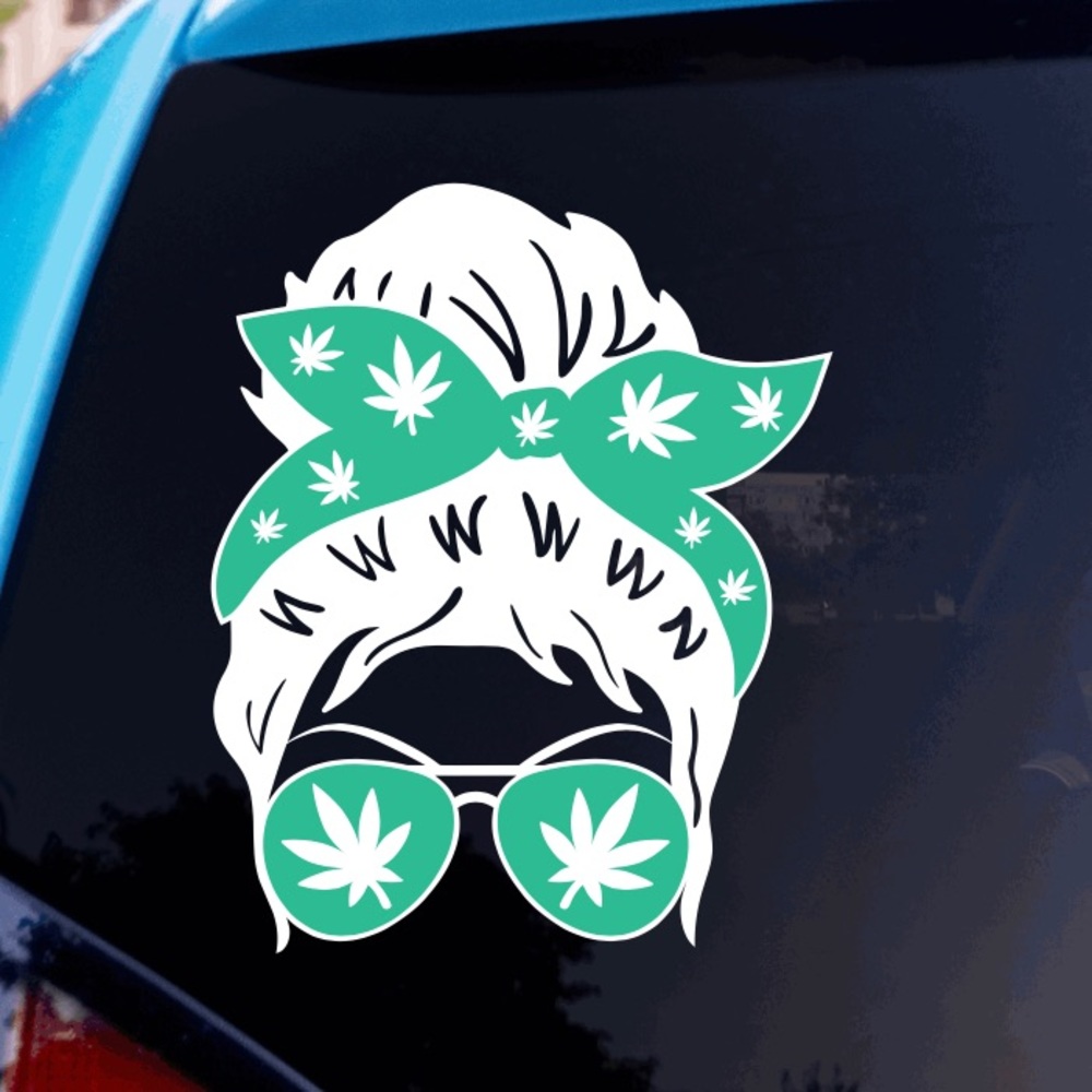 Canna Mom window Decal